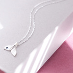 Sapphire 鯨のしっぽ ネックレス シルバー925