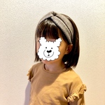 kids 2サイズ 選択可 ツイードターバン  秋冬 ヘアバンド