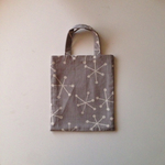 トートBAG   シューズケースにも                hexagon   gray