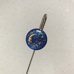 【送料無料】月と星のブックマーク(1点もの)