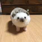 ハリネズミ（羊毛フェルト)もふもふf