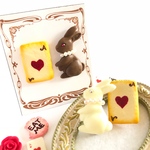 うさぎチョコとトランプクッキーのブローチセット