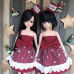 リカちゃん 22センチドール ワンピース   christmas dress