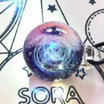宇宙ペンダント　クリスタルパールの惑星　#M1216-1