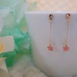 貼るピアス☆ミニフラワーピンク