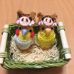 来年の干支❤️インコちゃん用イノシシぼうし
