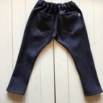 【再販5】裏起毛 ストレッチデニム サルエルパンツ