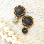 ☆Vintage☆選べるビーズ！アンティークゴールド×ブラックピアス/イヤリング