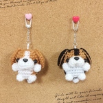 受注再販✨あみぐるみキーホルダー❣️まんまるワンコ(ビーグル)