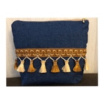 デニムタッセルおむつポーチ(ブルー)