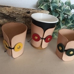 レザーコーヒーカップスリーブ