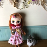 ミディブライス★ピンクパーカー 苺セット★くま太郎