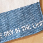 【再販】汗取りパット　THE SKY IS THE LIMIT　デニム風