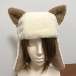 【オーダー品】シャム猫風フライトキャップ 