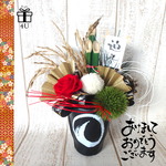 【2019お正月】お正月お飾り✳︎ プリザーブドフラワーアレンジメント　正月飾り　玄関飾り　６５