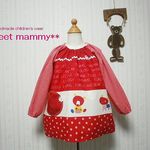 【nata＊＊様☆お取り置き品】ネコとクマさんのスモック☆110size