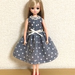 リカちゃん 水玉ワンピース