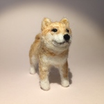 フェルト犬 柴犬 アカさん　<MW158>