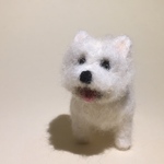 フェルト犬 ウエストハイランド・ホワイトテリアさん　<MW164>