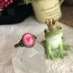ヴィンテージカボションのアンティークリング