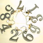 【再販】数字　ピアス（片耳のみ）