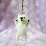 《ちぃ様専用ページ》【羊毛】「ねぇだっこ♥」だいくんストラップ【犬】