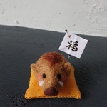 ＊お正月 ミニいのしし(黄)置物＊