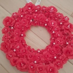 【再販】折り紙 薔薇リース