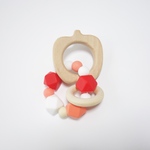 teether ring フラミンゴ plus+ りんご (歯固め)