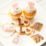 LOVEクッキー&カップケーキ バックチャーム
