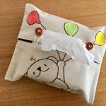  半分ティッシュケース