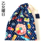 大人もわくわく♪駄菓子屋さん巾着袋◎ジュース青
