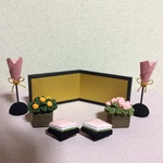 ちりめん細工・雛の飾り物(小)