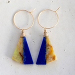 14KGF lapislazuli opal pierce [kgf0606]