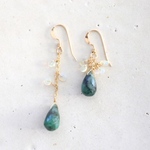  14KGF emerald opal pierce [kgf0603]