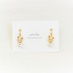 忘れな草とパールのイヤリング/ピアス