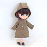 ウールのコート　20cmドールサイズ