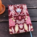 t様ご依頼品★文庫本用ブックカバー★Joli Fleur  ジョリーフルールSHOWTIMEレッドChrist Rose