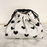 お弁当袋【モノトーンなハート】