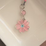 【再販】キャッツアイ桜のストラップ