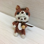 オーダーメイドam16663様専用ページリス着ぐるみクマあみぐるみキーホルダー