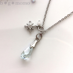 【再販6】2way♡氷のカケラと雪の結晶ネックレス（スワロフスキー・ネックレス・冬・雪・結晶・クリスマス）
