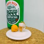 ビールと唐揚げピアス  フェイクフード
