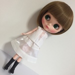 ネオブライス・リカちゃんサイズのセットアップ 白