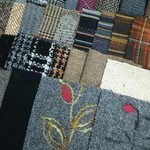 大量ウールのはぎれNo.9