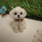 犬　トイプードル(小）　イヤホンジヤック、ストラップ、ドールハウス