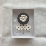 【一点限り】Candyグルグルohana brooch(ブラック)