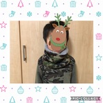 ★送料無料★ キッズ　ネックウォーマー  迷彩柄