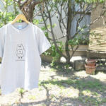 フクロウさんメンズTシャツ(グレー)