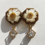 押し花レジン チャーム イヤリングorピアス